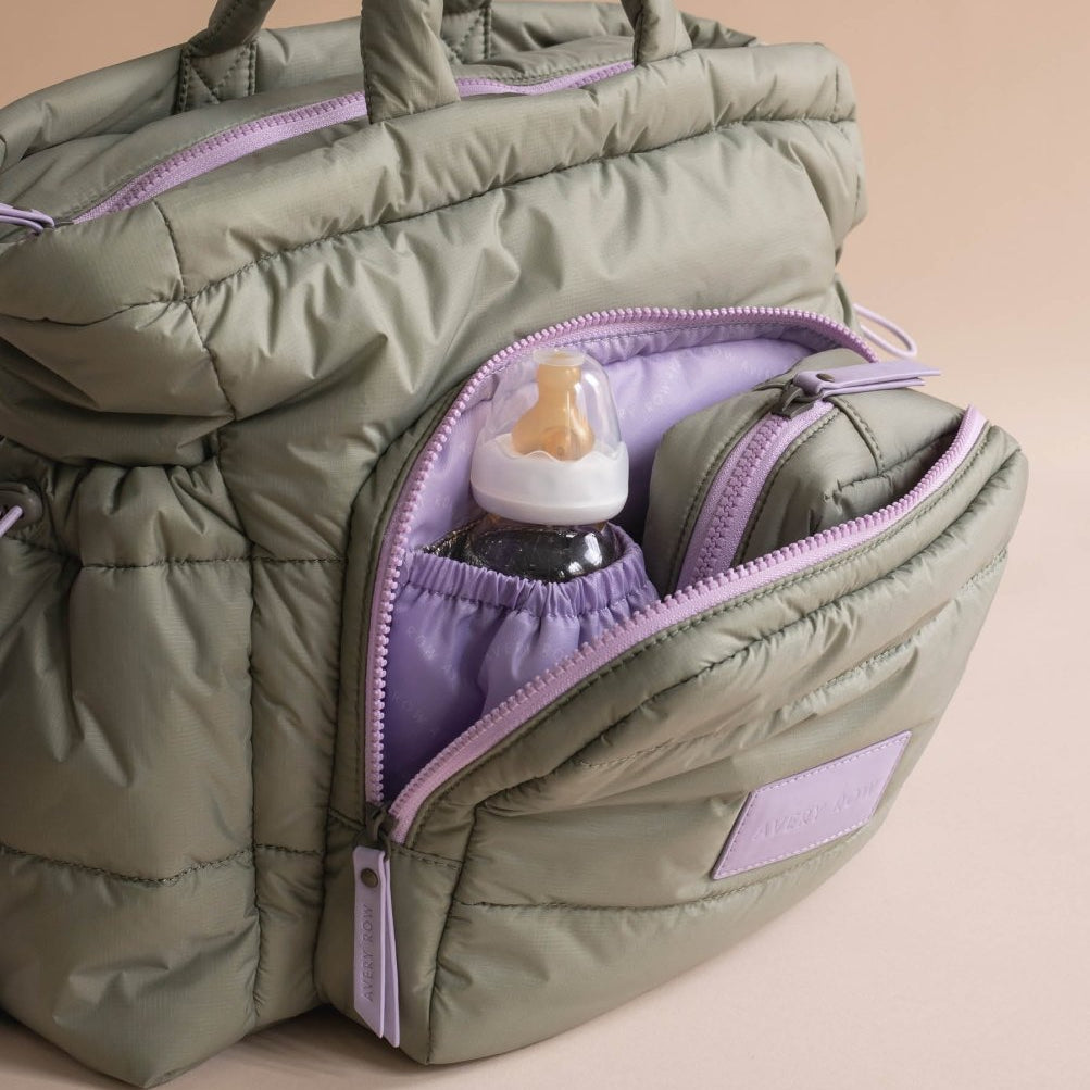 Baby Changing Tote Bag - Olive – Changing Bags & Travel Changing Mats for children, available at Learning Bugs UK