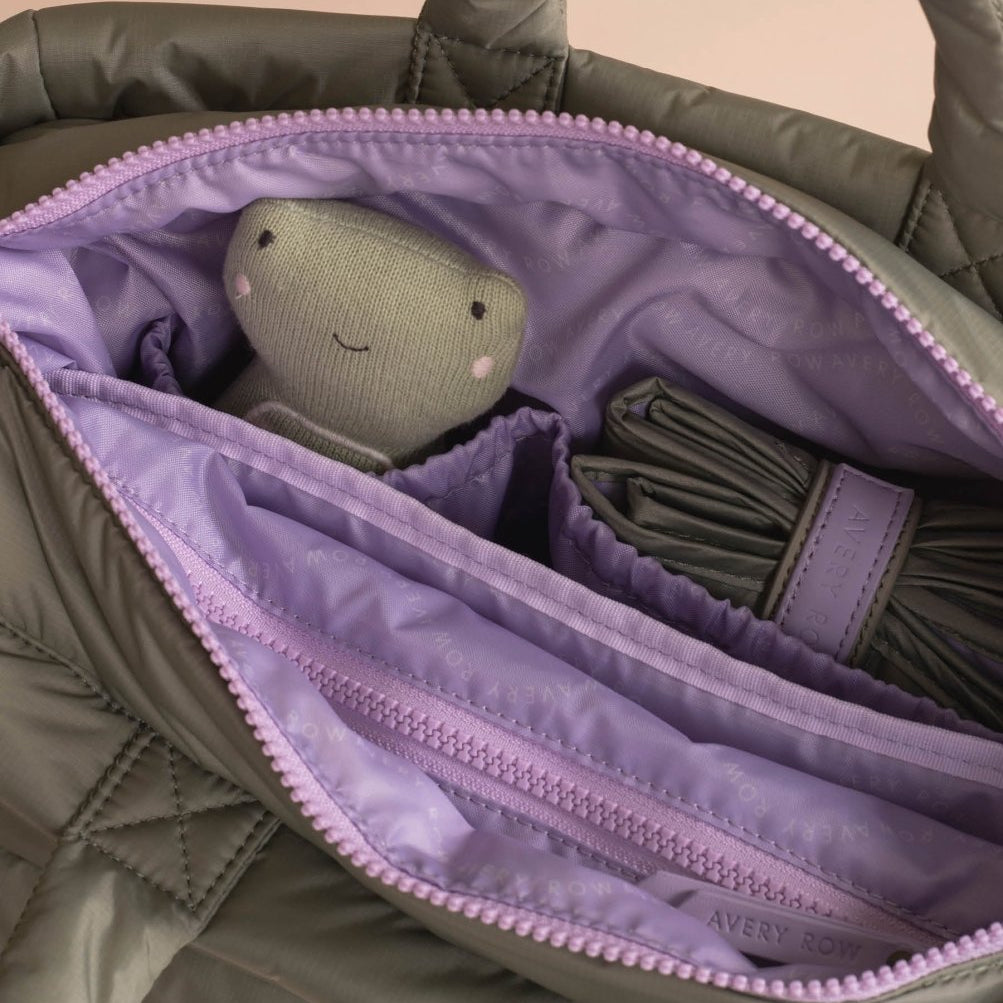 Baby Changing Tote Bag - Olive – Changing Bags & Travel Changing Mats for children, available at Learning Bugs UK