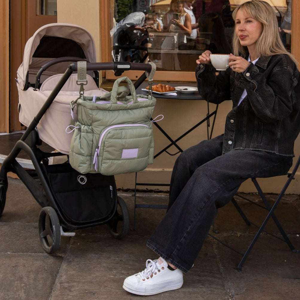 Baby Changing Tote Bag - Olive – Changing Bags & Travel Changing Mats for children, available at Learning Bugs UK