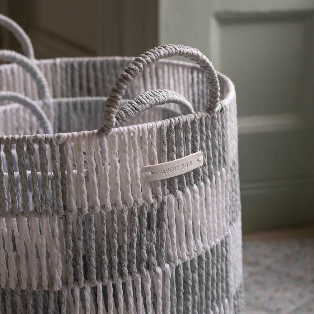 Checkerboard Storage Basket Small - Powder Blue – Storage for children, available at Learning Bugs UK