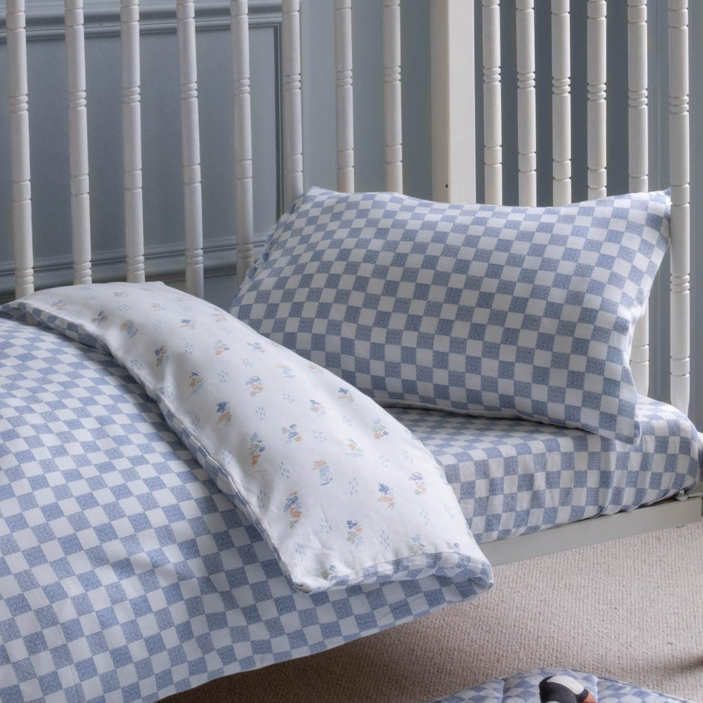 Organic Cotton Cotbed Bedding Set - Waves – Bedding for children, available at Learning Bugs UK