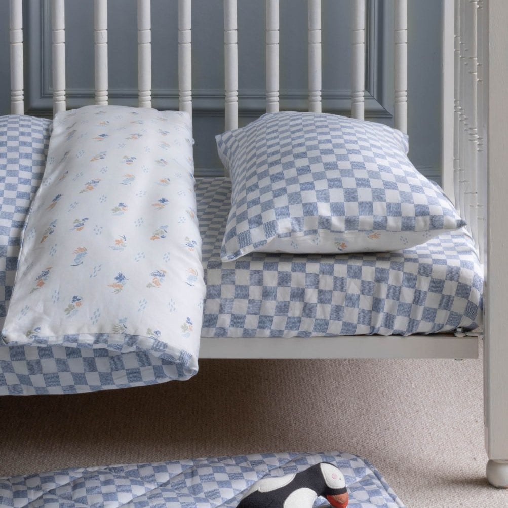 Organic Cotton Cotbed Bedding Set - Waves – Bedding for children, available at Learning Bugs UK