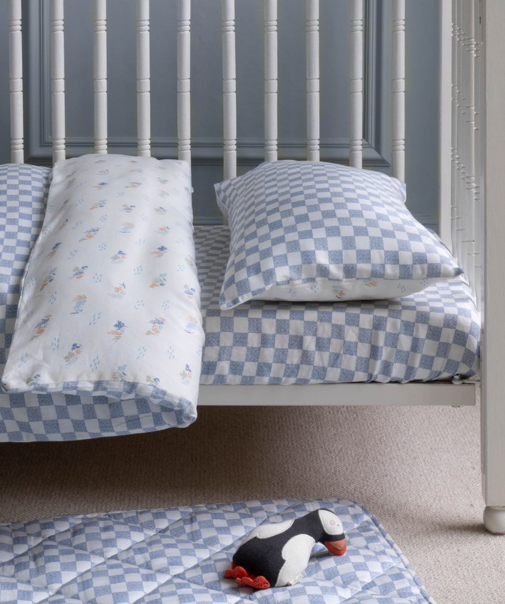 Organic Cotton Cotbed Bedding Set - Waves – Bedding for children, available at Learning Bugs UK