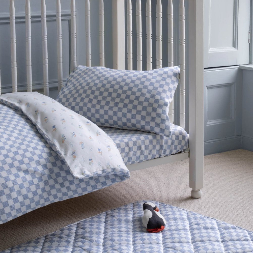 Organic Cotton Cotbed Bedding Set - Waves – Bedding for children, available at Learning Bugs UK