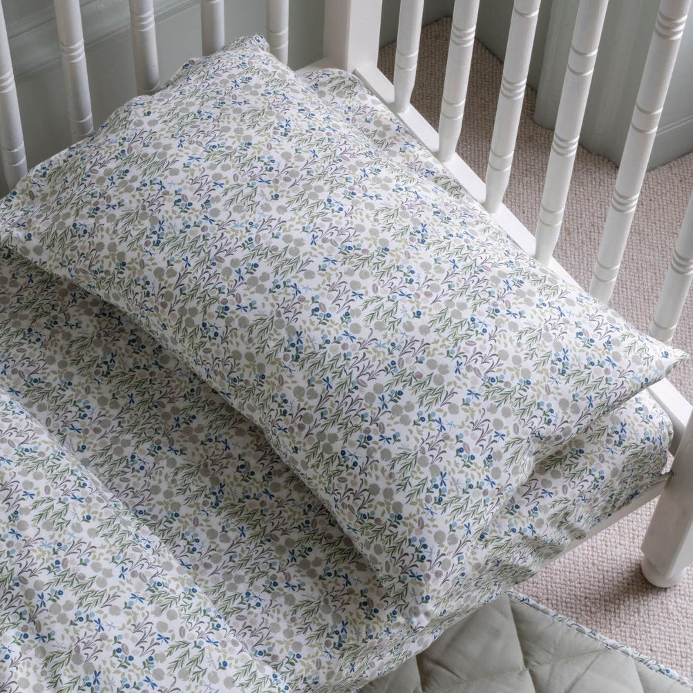 Organic Cotton Cotbed Bedding Set - Riverbank – Bedding for children, available at Learning Bugs UK