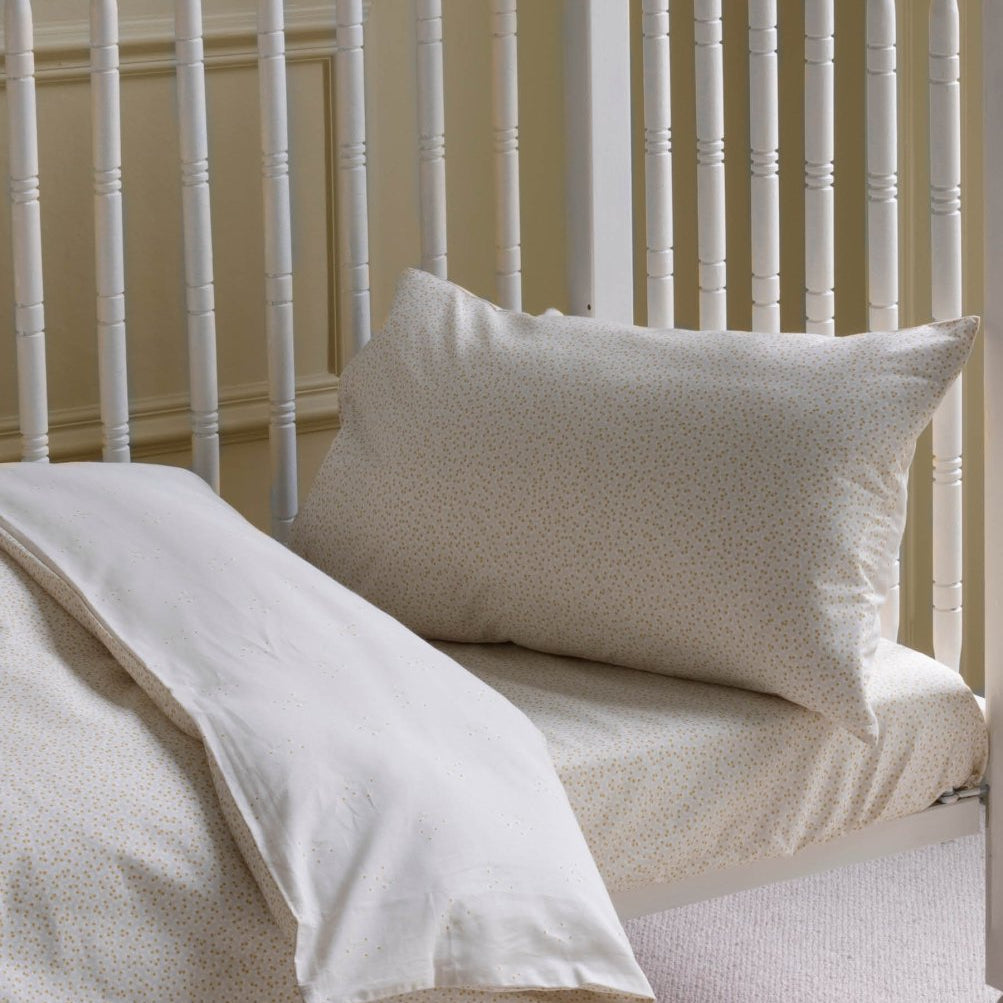 Organic Cotton Cotbed Bedding Set - Daisy Meadow – Bedding for children, available at Learning Bugs UK