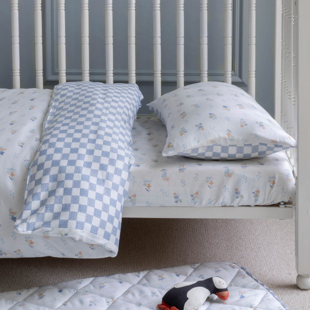 Organic Cotton Cotbed Bedding Set - Coastline – Bedding for children, available at Learning Bugs UK