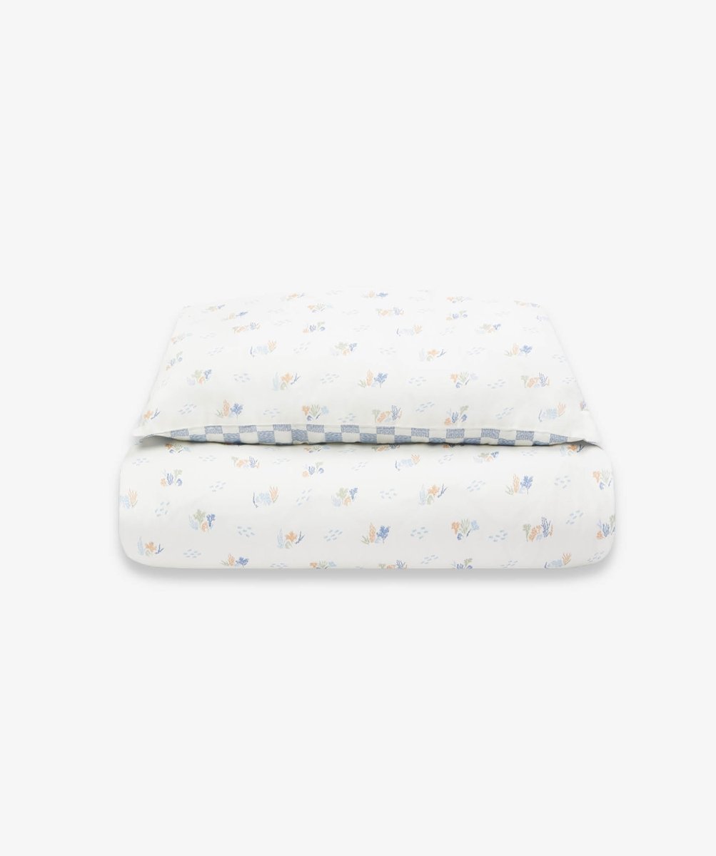Organic Cotton Cotbed Bedding Set - Coastline – Bedding for children, available at Learning Bugs UK