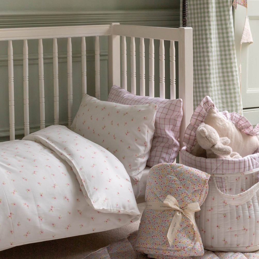 Organic Cotton Cotbed Bedding Set - Anemone – Bedding for children, available at Learning Bugs UK