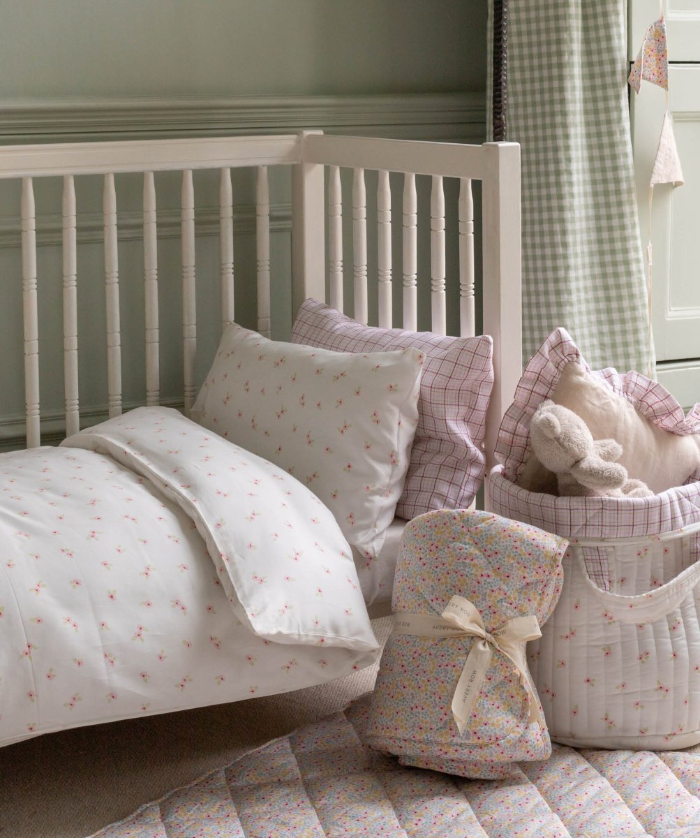Organic Cotton Cotbed Bedding Set - Anemone – Bedding for children, available at Learning Bugs UK