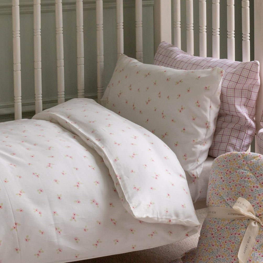 Organic Cotton Cotbed Bedding Set - Anemone – Bedding for children, available at Learning Bugs UK