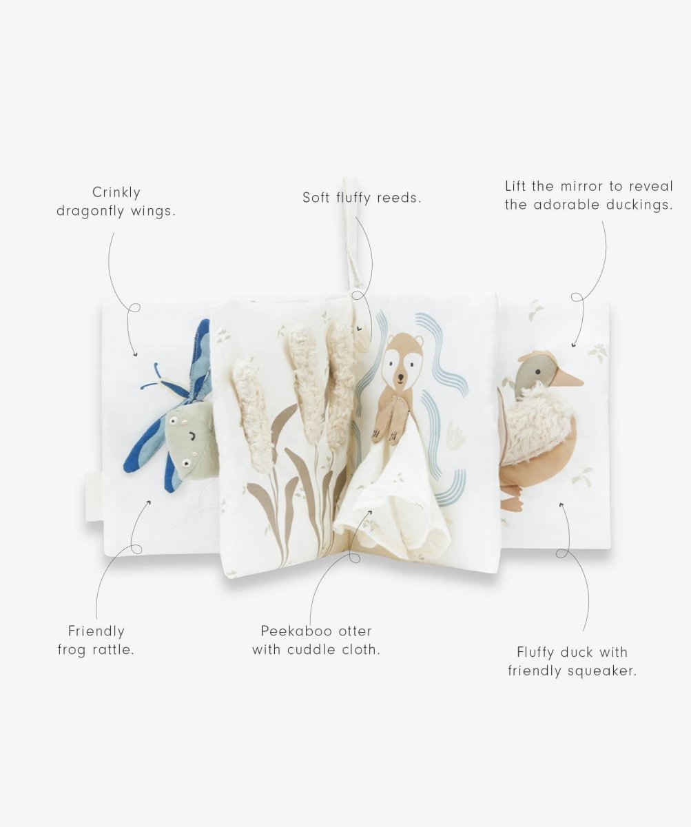 Baby Fabric Book - Tales of the Riverbank – Toys for children, available at Learning Bugs UK