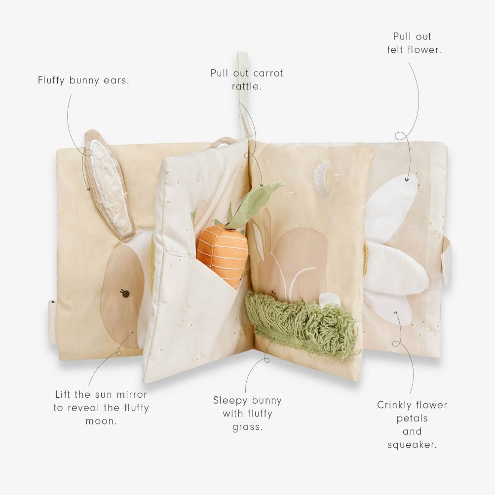 Baby Fabric Book- Bunny Tales – Activity for children, available at Learning Bugs UK