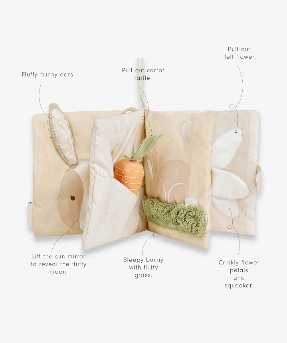Baby Fabric Book- Bunny Tales – Activity for children, available at Learning Bugs UK