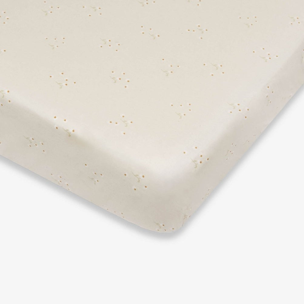 Organic Cotbed Fitted Sheet - Wild Chamomile – Bedding for children, available at Learning Bugs UK