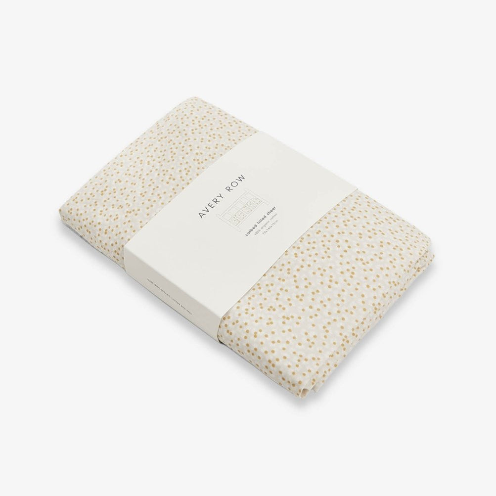 Organic Cotbed Fitted Sheet - Daisy Meadow – Bedding for children, available at Learning Bugs UK