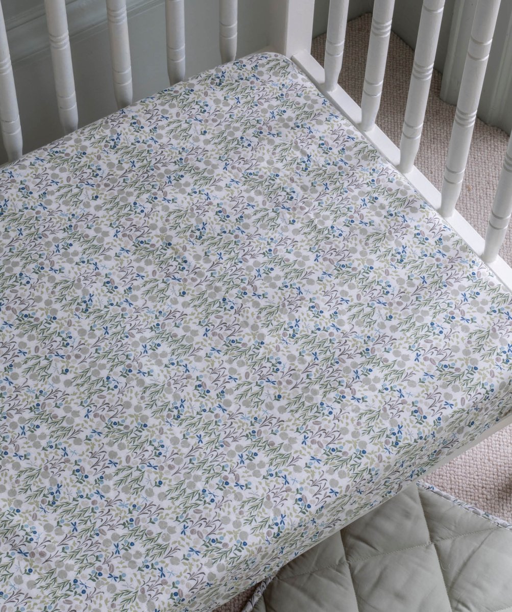 Organic Cotbed Fitted Sheet - Riverbank – Bedding for children, available at Learning Bugs UK