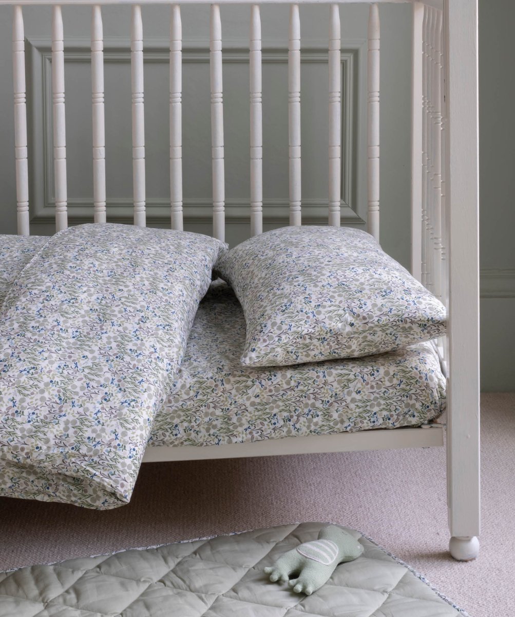 Organic Cotbed Fitted Sheet - Riverbank – Bedding for children, available at Learning Bugs UK