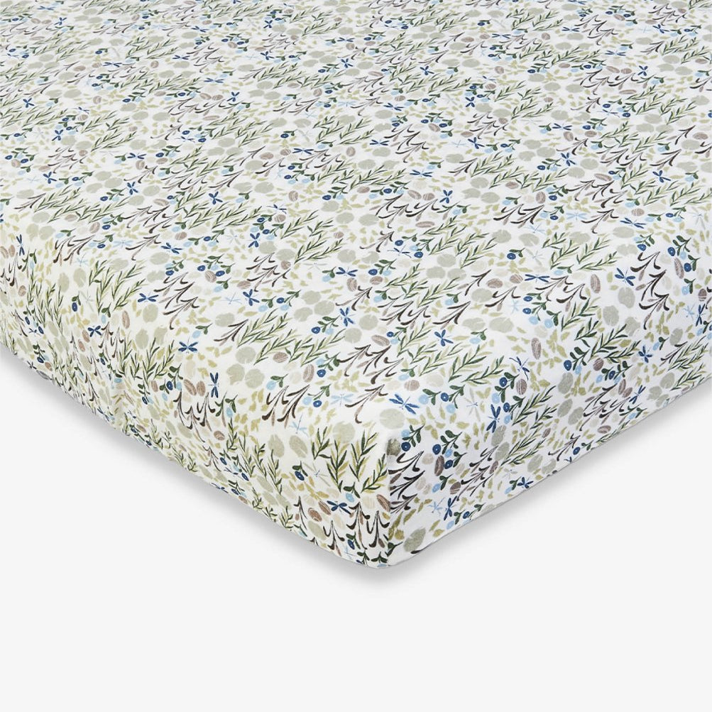 Organic Cotbed Fitted Sheet - Riverbank – Bedding for children, available at Learning Bugs UK