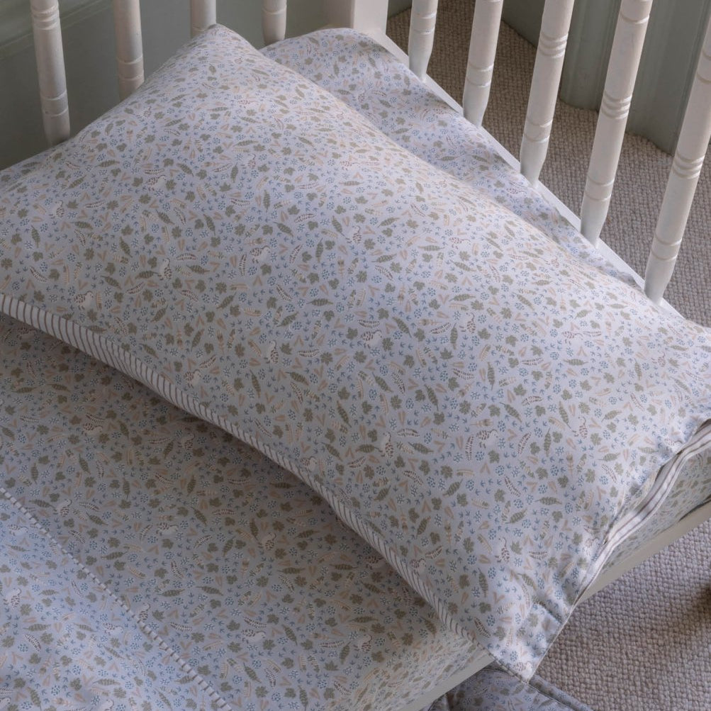 Organic Cotbed Fitted Sheet - Nature Trail – Bedding for children, available at Learning Bugs UK