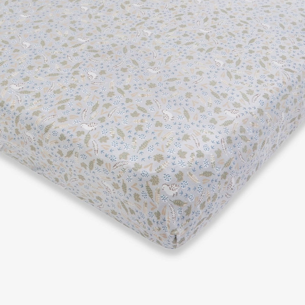Organic Cotbed Fitted Sheet - Nature Trail – Bedding for children, available at Learning Bugs UK