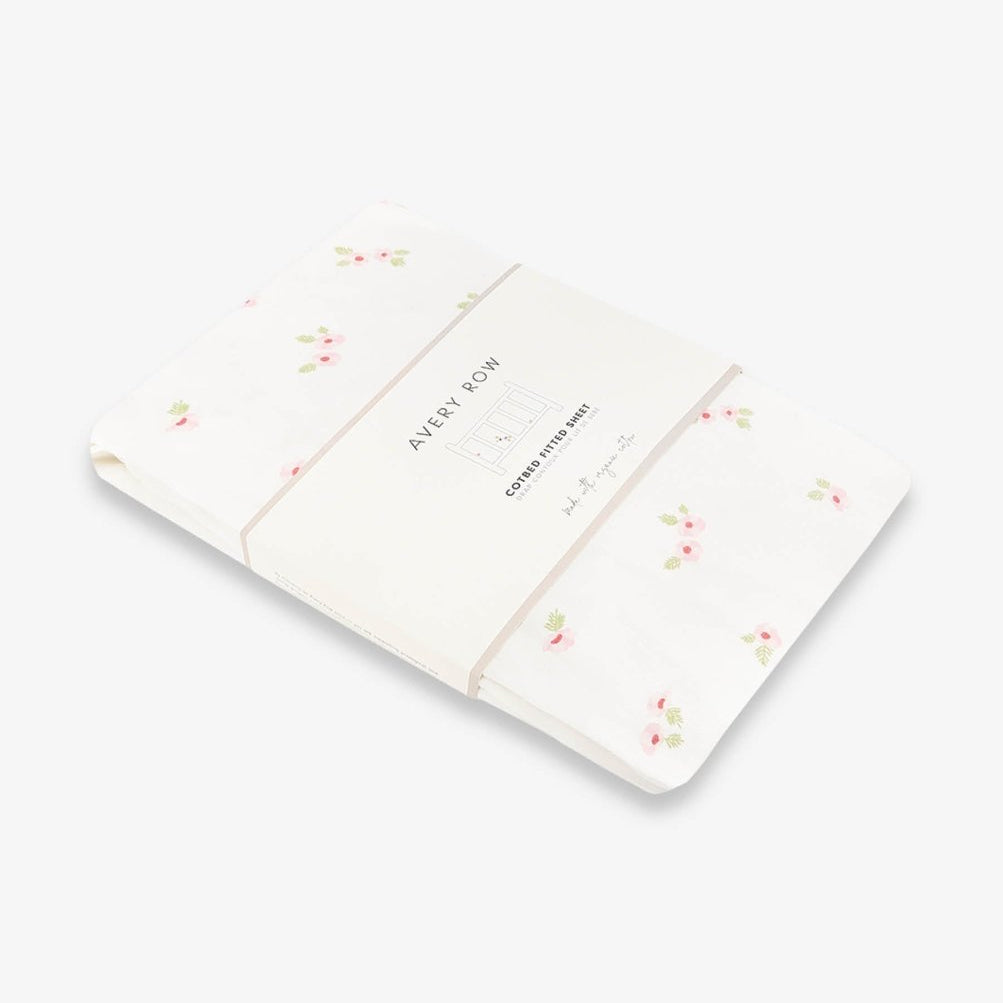 Organic Cotbed Fitted Sheet - Anemone – Bedding for children, available at Learning Bugs UK