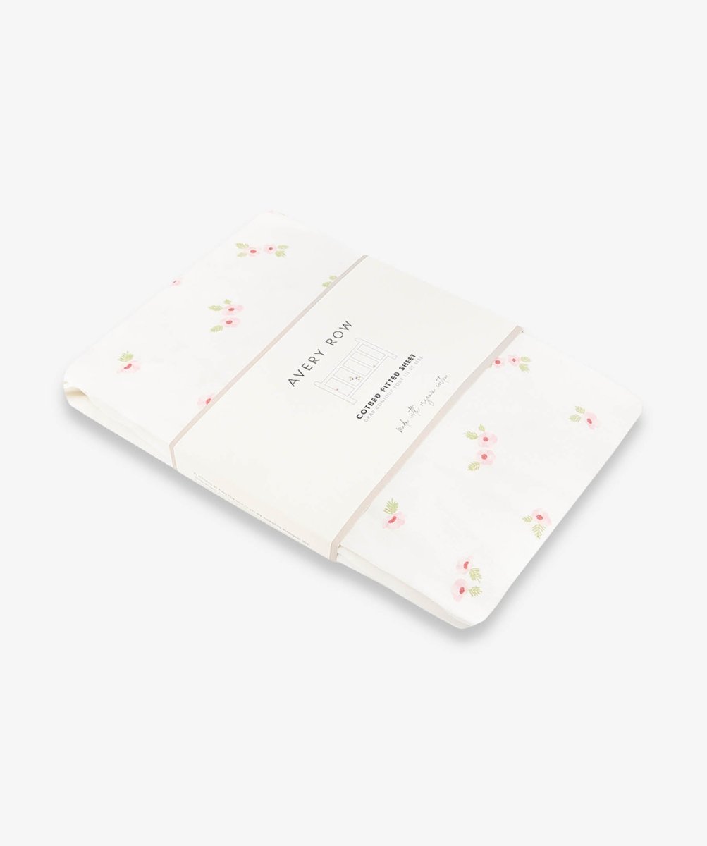Organic Cotbed Fitted Sheet - Anemone – Bedding for children, available at Learning Bugs UK
