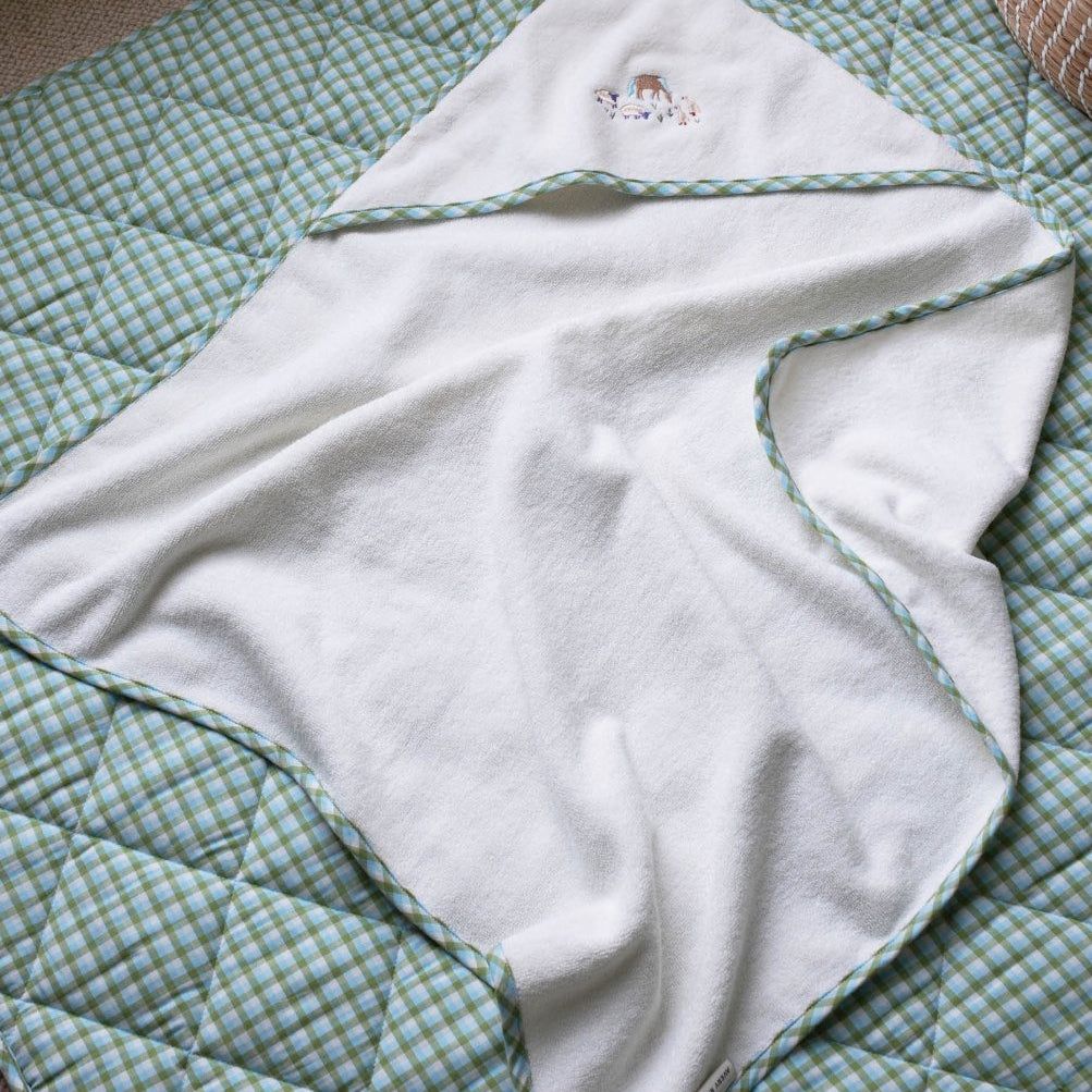 Hooded Towel - Baby - Little Farm – Towelling for children, available at Learning Bugs UK