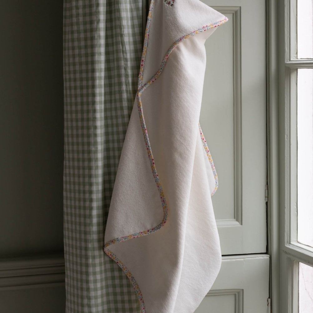 Hooded Towel - Baby - Wildflower Garden – Towelling for children, available at Learning Bugs UK