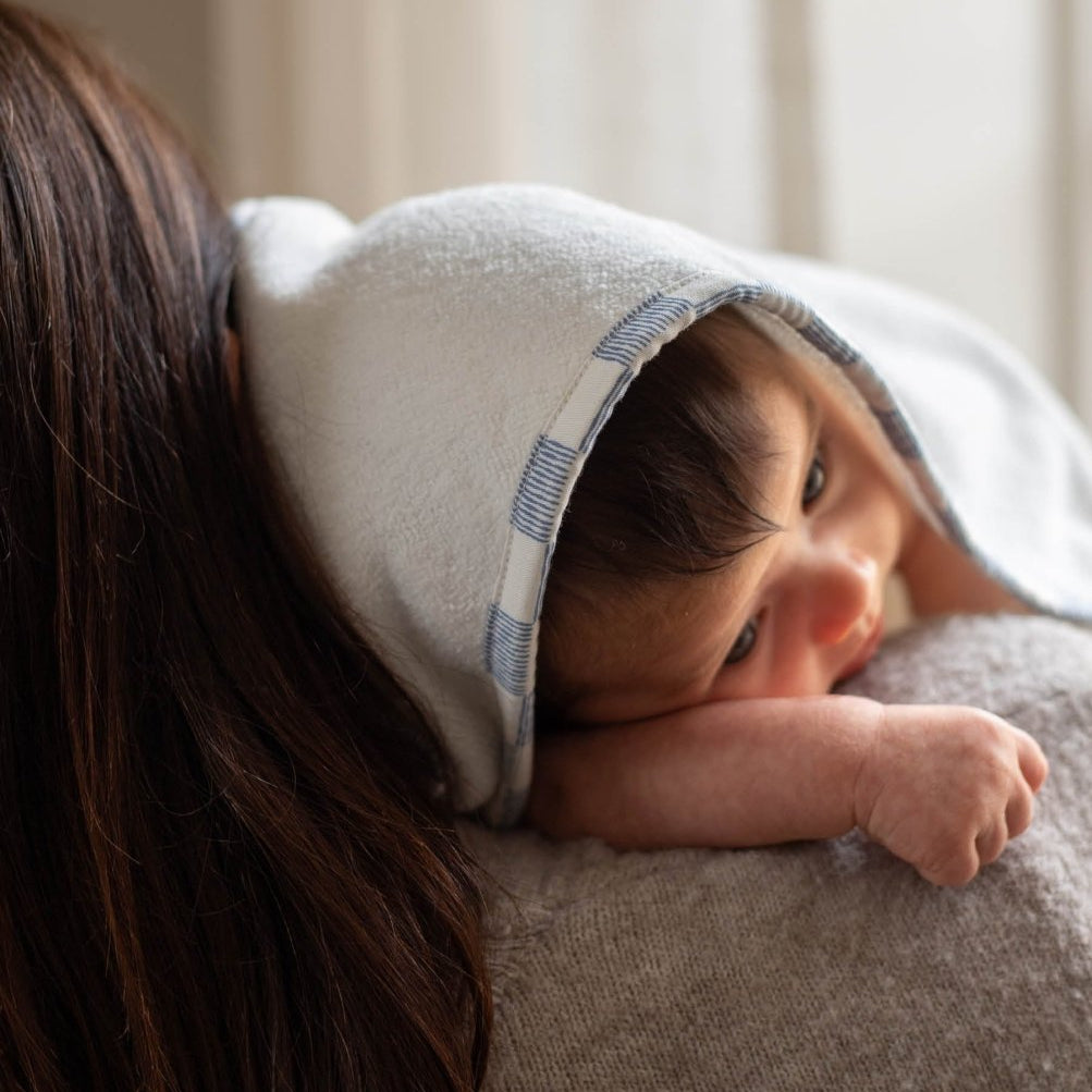 Hooded Towel - Baby - Coastline – Towelling for children, available at Learning Bugs UK