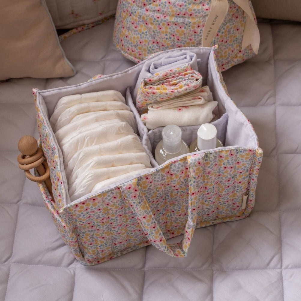 Nappy Caddy - Wildflower Garden – Storage for children, available at Learning Bugs UK
