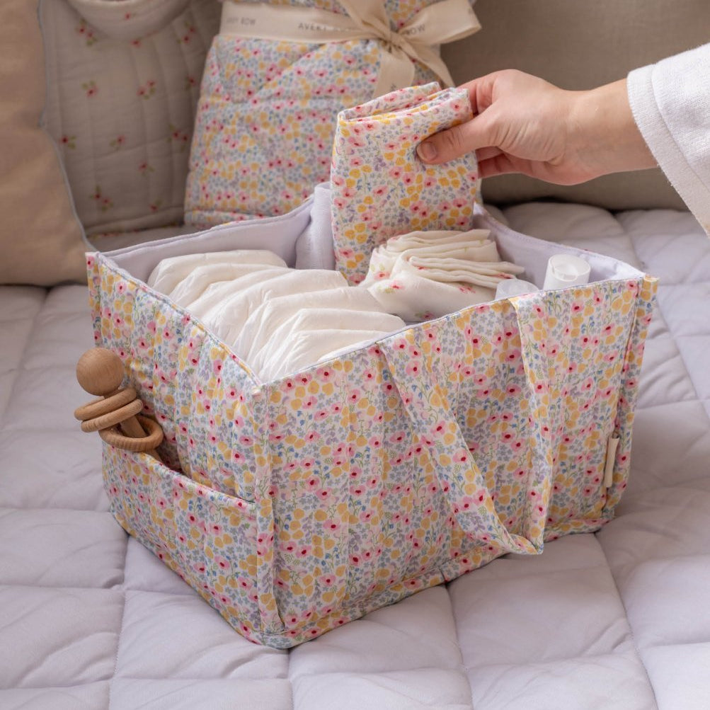 Nappy Caddy - Wildflower Garden – Storage for children, available at Learning Bugs UK