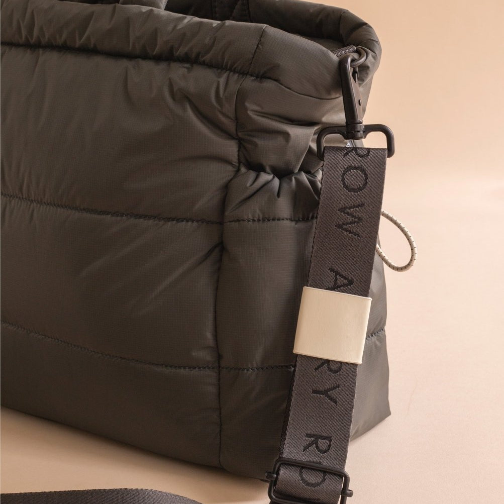 Baby Changing Tote Bag - Soft Black – Changing Bags & Travel Changing Mats for children, available at Learning Bugs UK