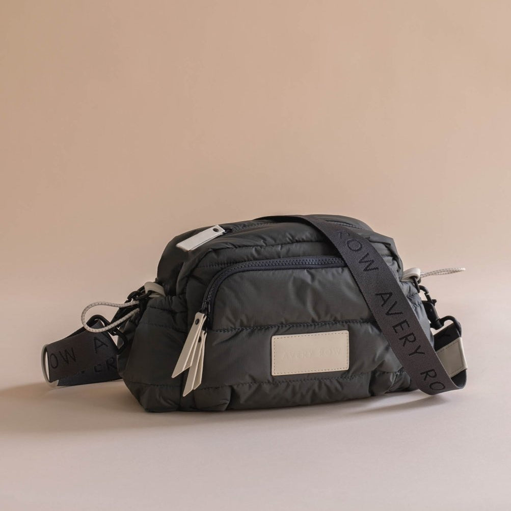 Pram Organiser Bag - Soft Black – Changing Bags & Travel Changing Mats for children, available at Learning Bugs UK