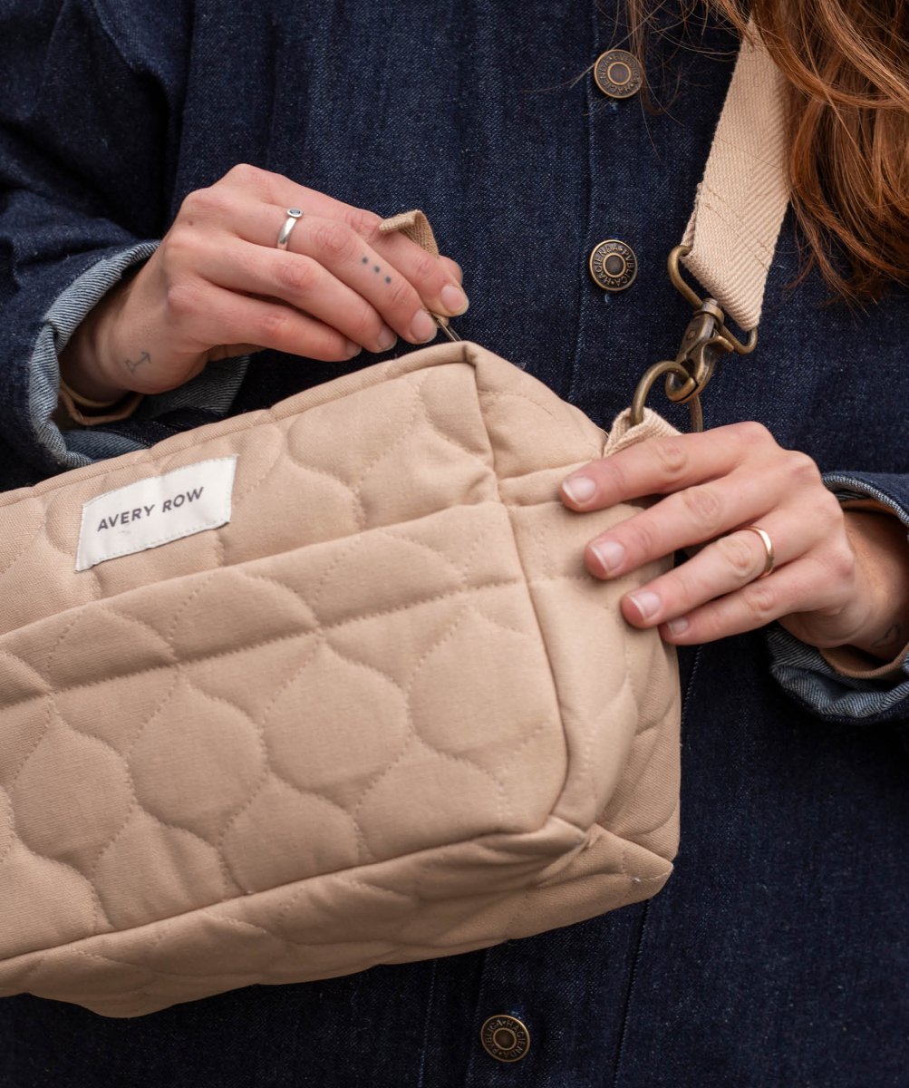 Pram Organiser Bag - Natural – Changing Bags & Travel Changing Mats for children, available at Learning Bugs UK