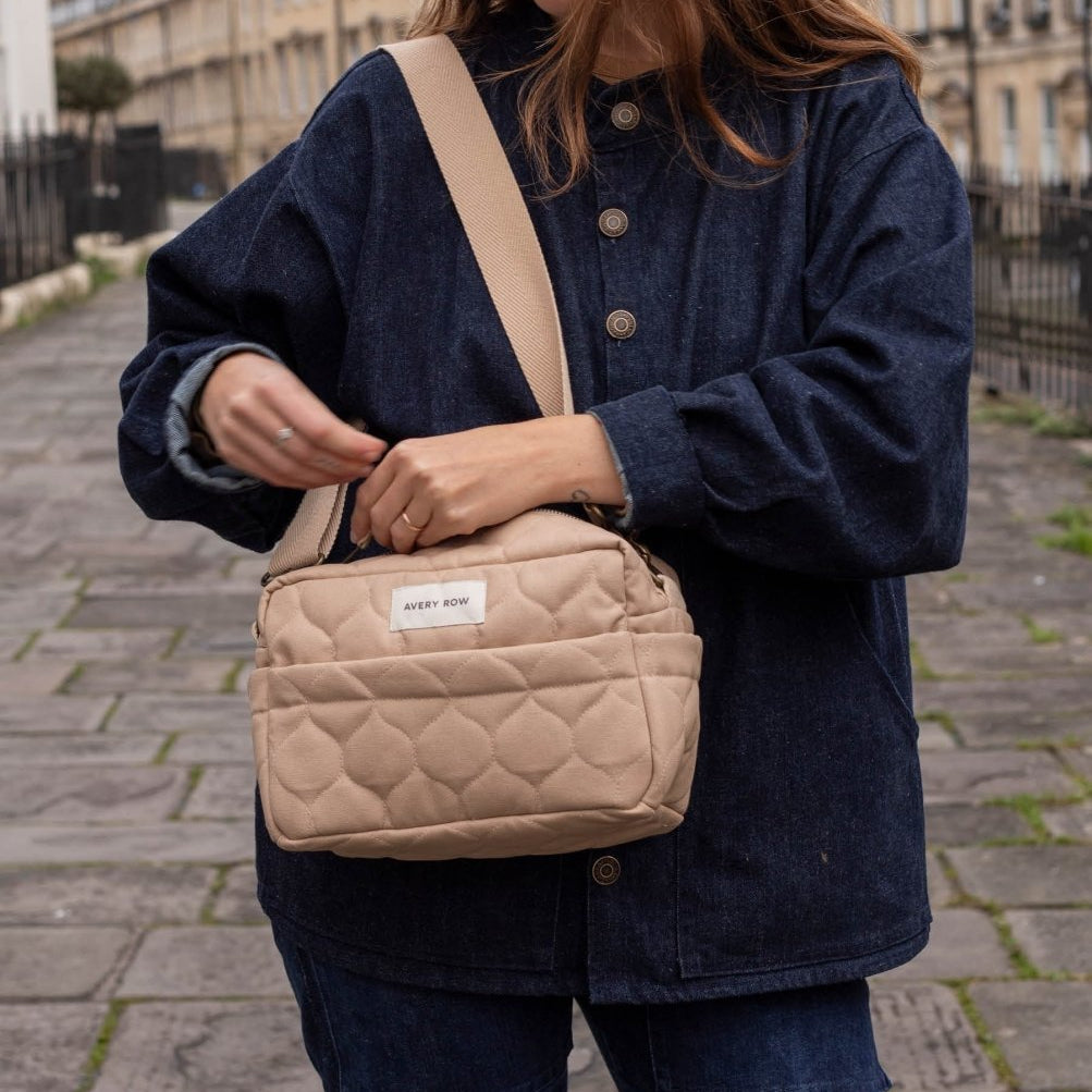 Pram Organiser Bag - Natural – Changing Bags & Travel Changing Mats for children, available at Learning Bugs UK