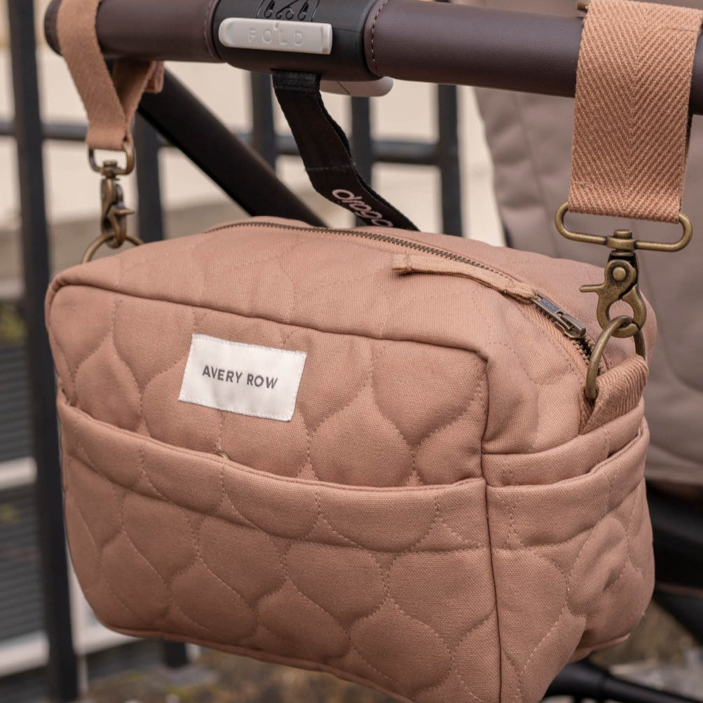 Pram Organiser Bag - Latte – Changing Bags & Travel Changing Mats for children, available at Learning Bugs UK