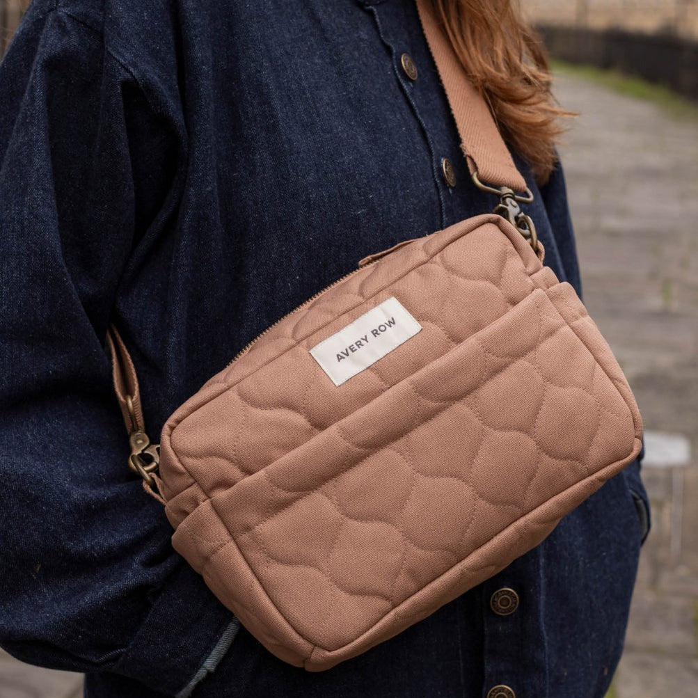 Pram Organiser Bag - Latte – Changing Bags & Travel Changing Mats for children, available at Learning Bugs UK