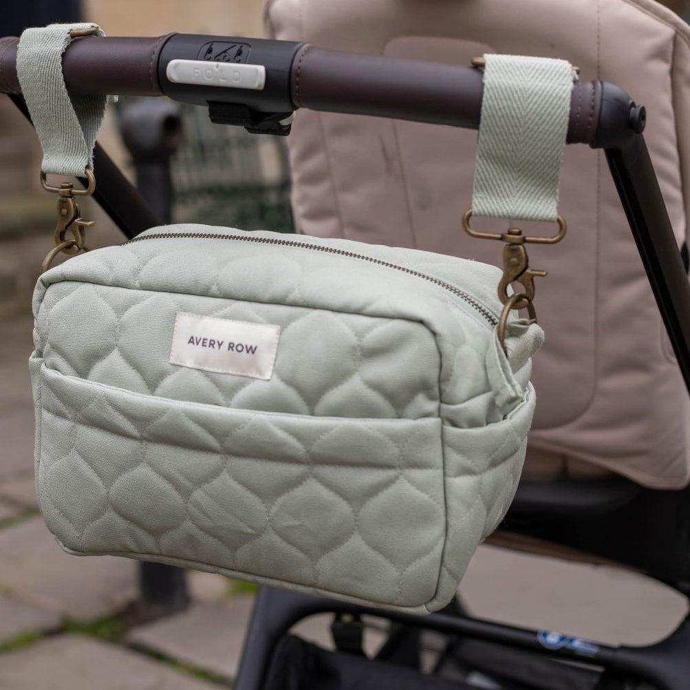 Pram Organiser Bag - Sage – Changing Bags & Travel Changing Mats for children, available at Learning Bugs UK