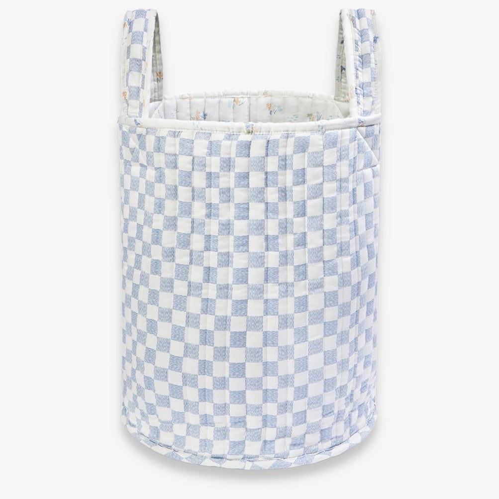 Large Quilted Storage Basket - Coastline / Waves – Storage for children, available at Learning Bugs UK