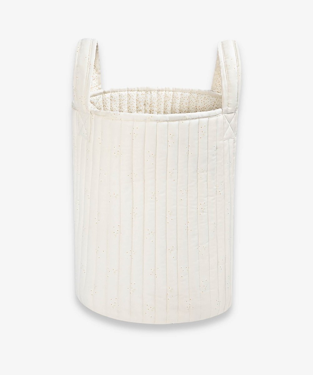 Large Quilted Storage Basket - Wild Chamomile / Daisy Meadow – Storage for children, available at Learning Bugs UK