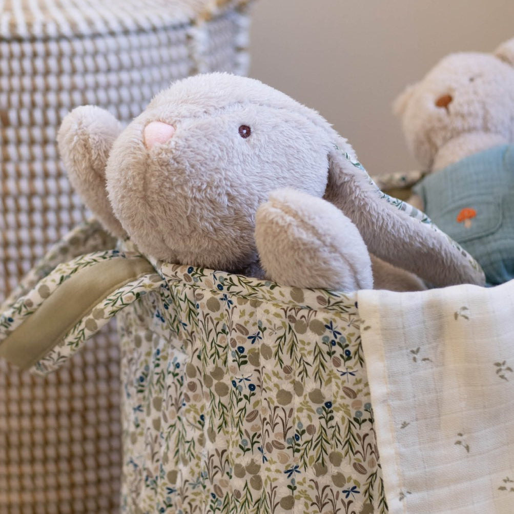Large Quilted Storage Basket - Riverbank / Willow – Storage for children, available at Learning Bugs UK