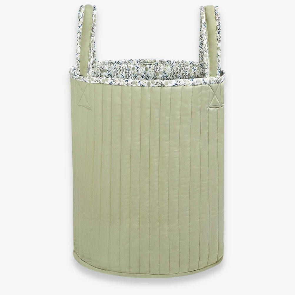Large Quilted Storage Basket - Riverbank / Willow – Storage for children, available at Learning Bugs UK