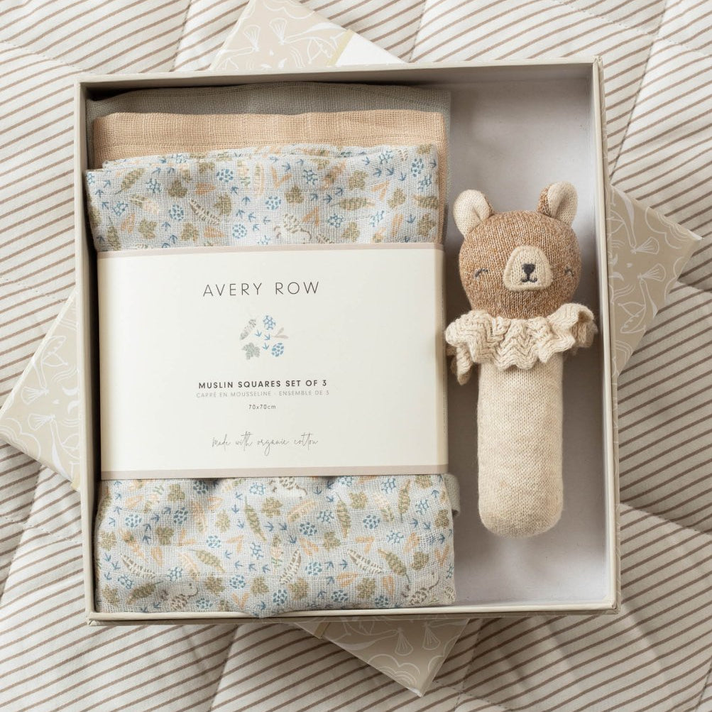 Rattle & Care New Baby Gift Set - Nature Trail – for children, available at Learning Bugs UK