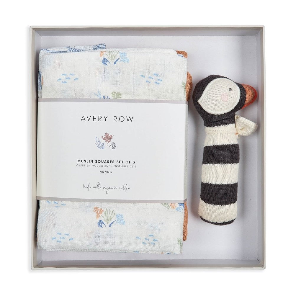 Rattle & Care New Baby Gift Set - Coastline – for children, available at Learning Bugs UK