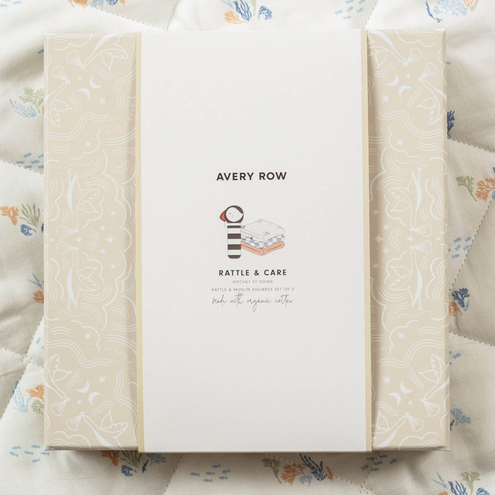 Rattle & Care New Baby Gift Set - Coastline – for children, available at Learning Bugs UK