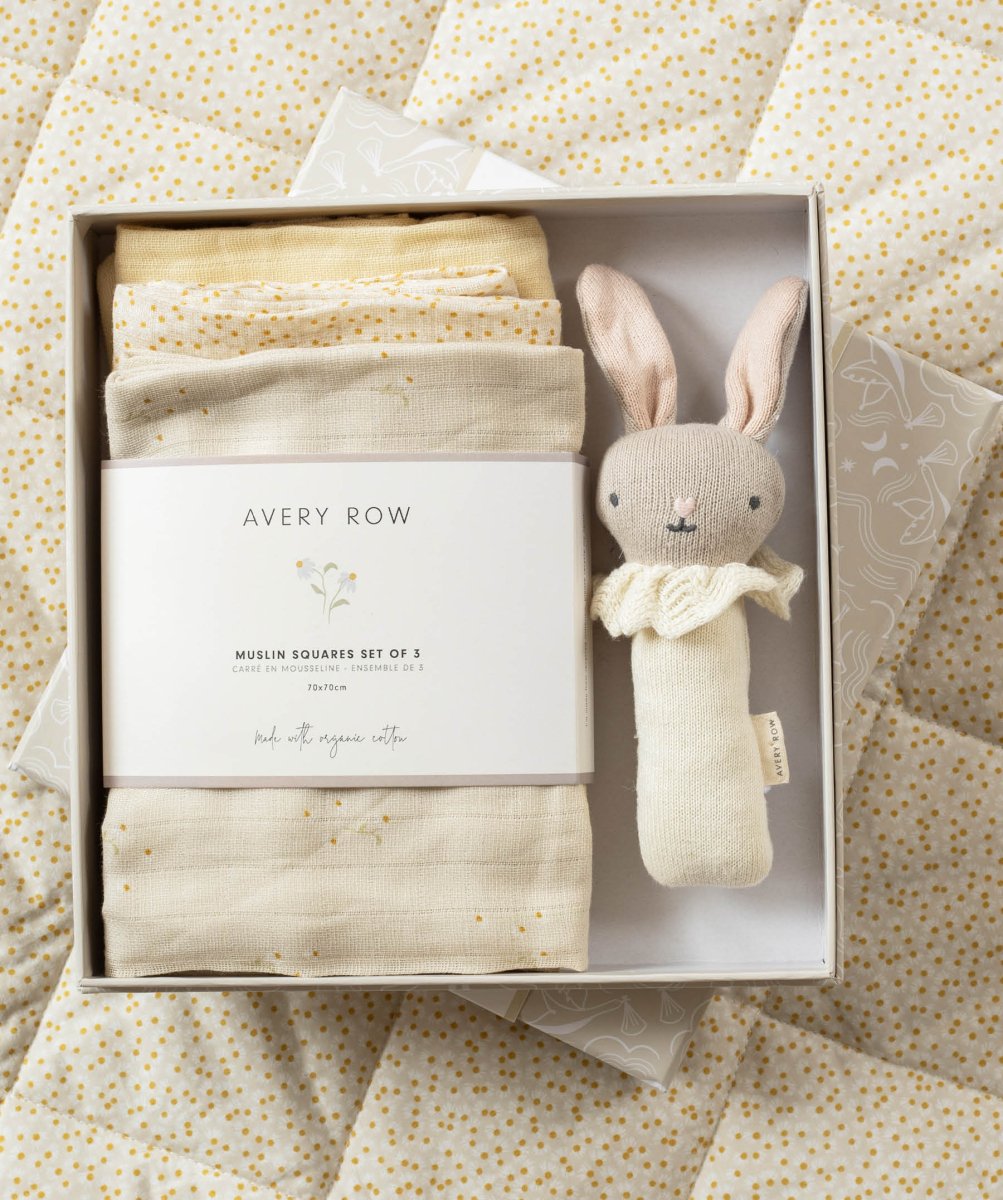 Rattle & Care New Baby Gift Set - Chamomile – for children, available at Learning Bugs UK