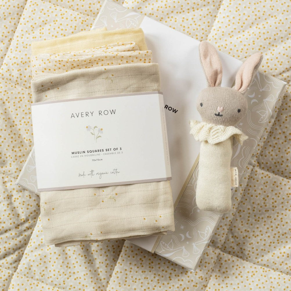 Rattle & Care New Baby Gift Set - Chamomile – for children, available at Learning Bugs UK