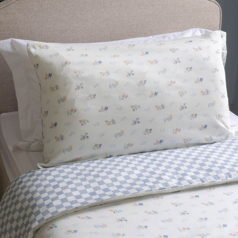 Organic Cotton Single Bedding Set - Coastline – Bedding for children, available at Learning Bugs UK