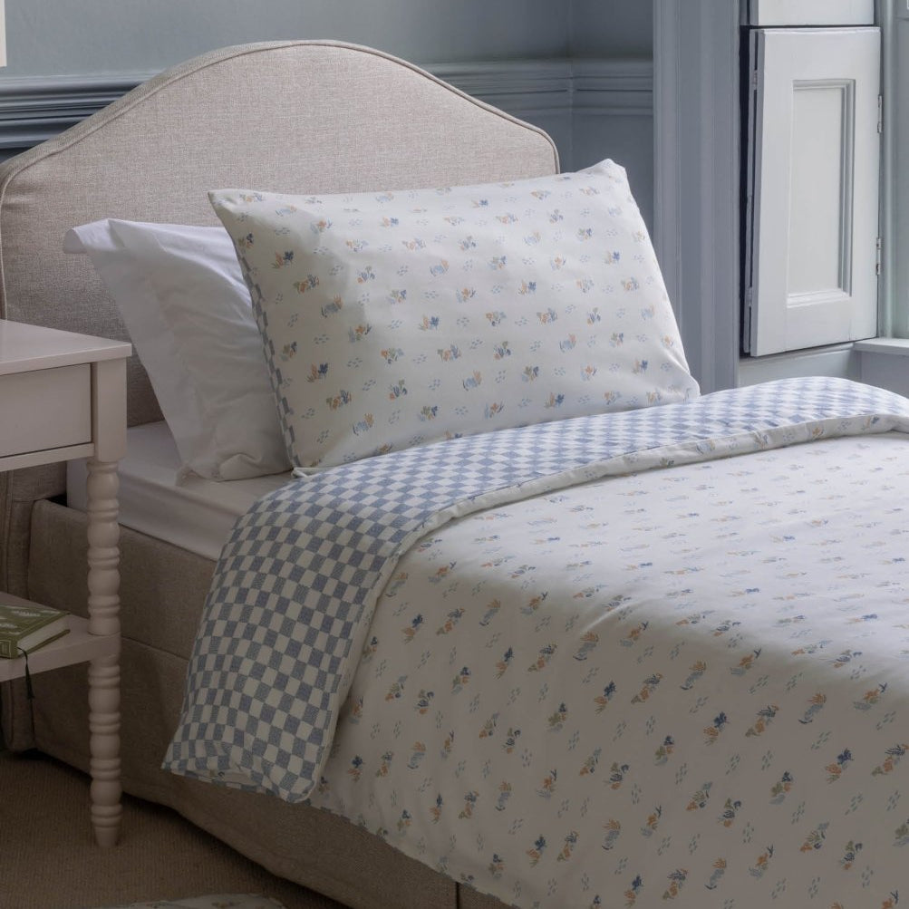Organic Cotton Single Bedding Set - Coastline – Bedding for children, available at Learning Bugs UK